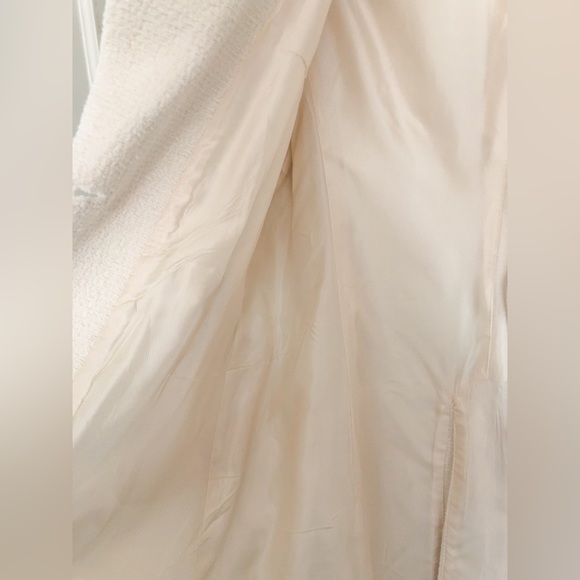 ZARA ECRU STRUCTURED COAT WITH GOLDEN BUTTONS - Picture 12 of 15